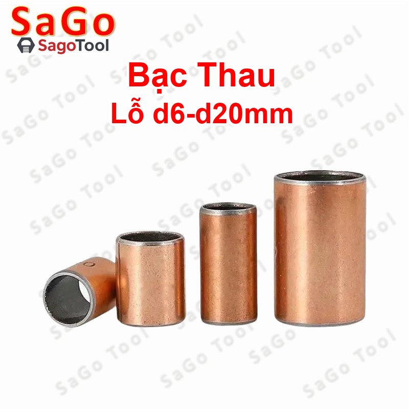 Ống trượt tròn, bạc thau, bạc lót dùng làm con trượt lỗ 6mm 8mm 10mm 12mm 14mm 16mm 20mm - Ảnh 5