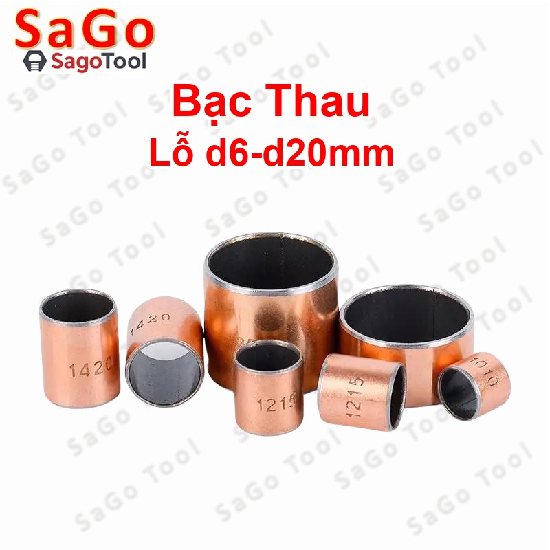 Ống trượt tròn, bạc thau, bạc lót dùng làm con trượt lỗ 6mm 8mm 10mm 12mm 14mm 16mm 20mm - Ảnh 4