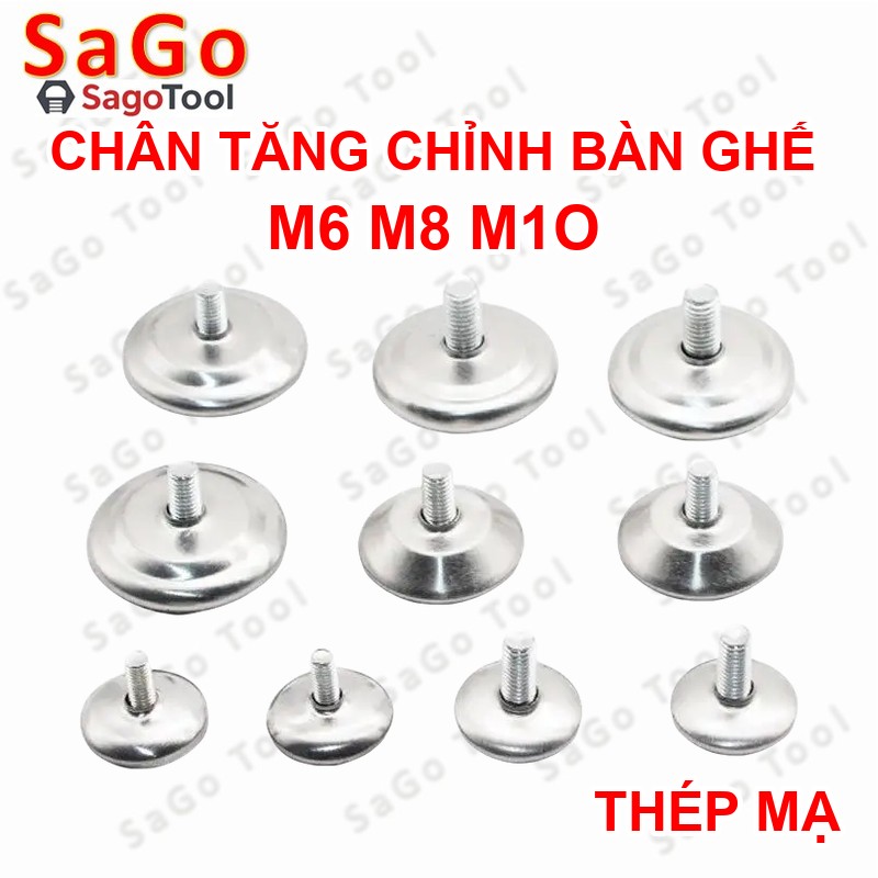 Chân tăng chỉnh chiều cao bàn ghế đế nhựa ren M6 M8 M10 - Ảnh 5
