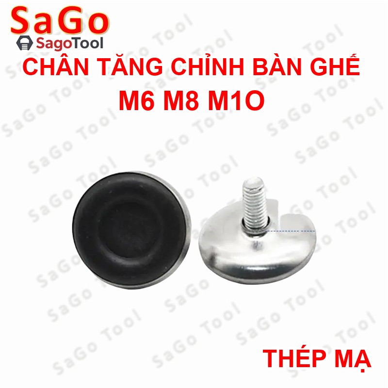 Chân tăng chỉnh chiều cao bàn ghế đế nhựa ren M6 M8 M10 - Ảnh 3