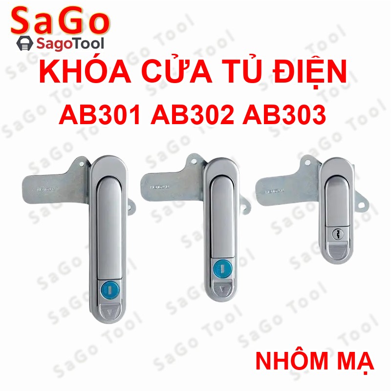 Khóa cửa tủ điện bền đẹp, chống gỉ sét kích thước AB301, AB302, AB303 - Ảnh 5
