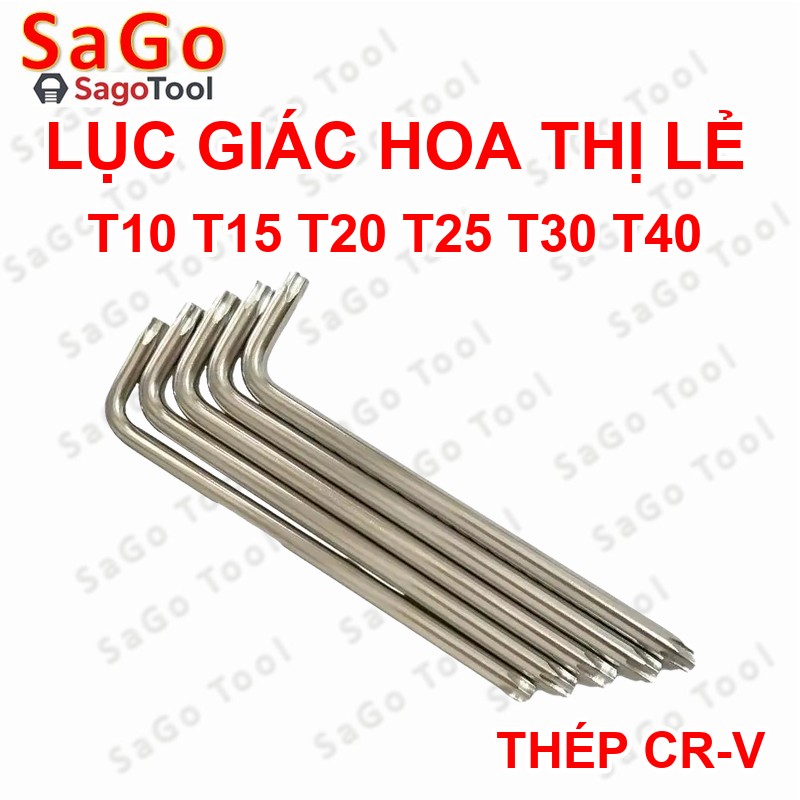 Lục giác hoa thị đầu sao lẻ T10-T40 | Cây lục giác bông vặn ốc đa năng - Ảnh 2