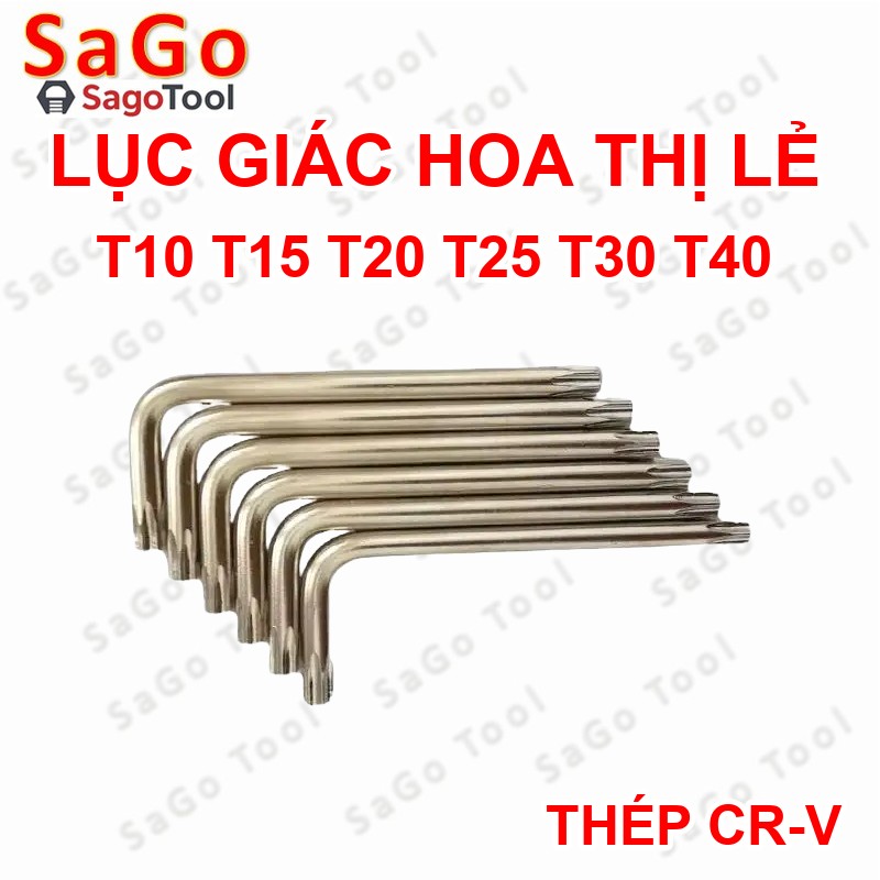 Lục giác hoa thị đầu sao lẻ T10-T40 | Cây lục giác bông vặn ốc đa năng - Ảnh 4