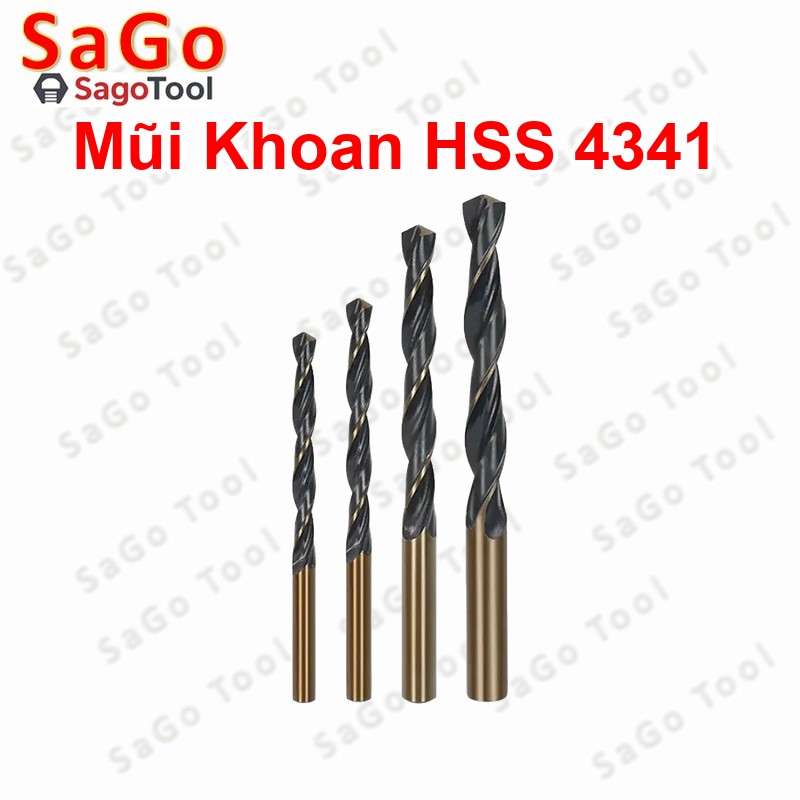 Mũi Khoan Thép HSS 4341 Phi 2-12mm | Khoan Sắt, Inox Mỏng, Kim Loại Mềm - Ảnh 2