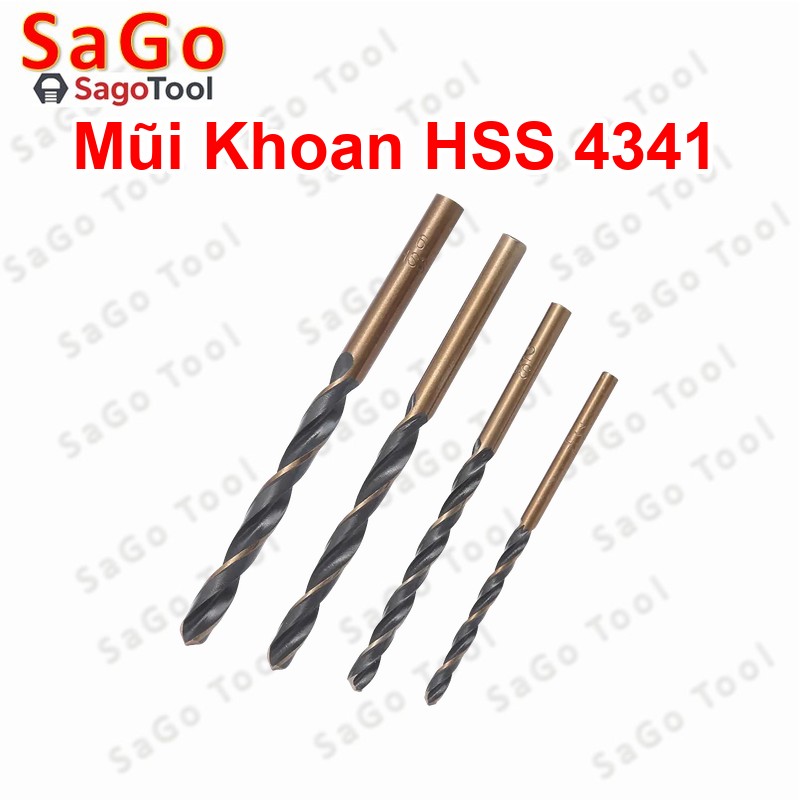 Mũi Khoan Thép HSS 4341 Phi 2-12mm | Khoan Sắt, Inox Mỏng, Kim Loại Mềm - Ảnh 4
