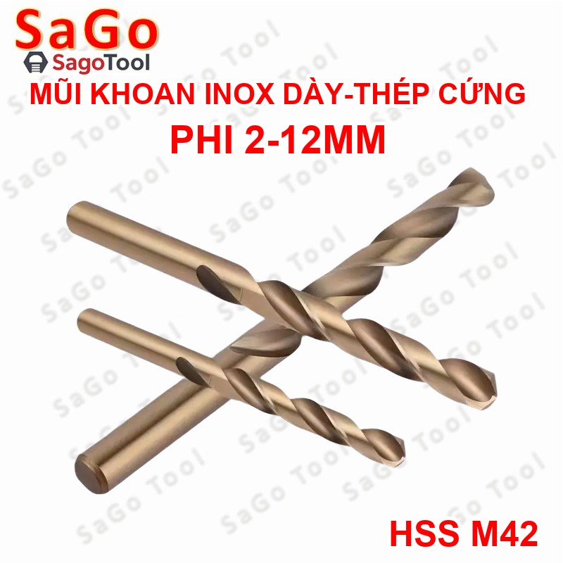 Mũi Khoan HSS M42 Cobalt Siêu Cứng | Khoan Inox 304/316 dày, Thép Cứng, Hợp Kim | Phi 2-6mm - Ảnh 3
