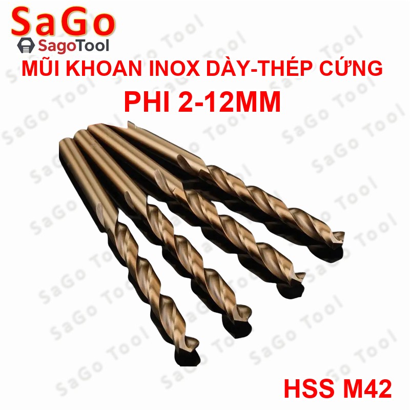 Mũi Khoan HSS M42 Cobalt Siêu Cứng | Khoan Inox 304/316 dày, Thép Cứng, Hợp Kim | Phi 2-6mm - Ảnh 4