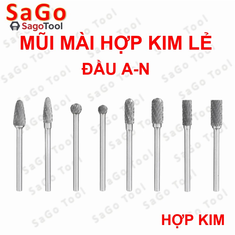 Mũi mài hợp kim lẻ nhiều đầu – mài kim loại, gỗ, đá, inox – dùng máy mini 3mm - Ảnh 13