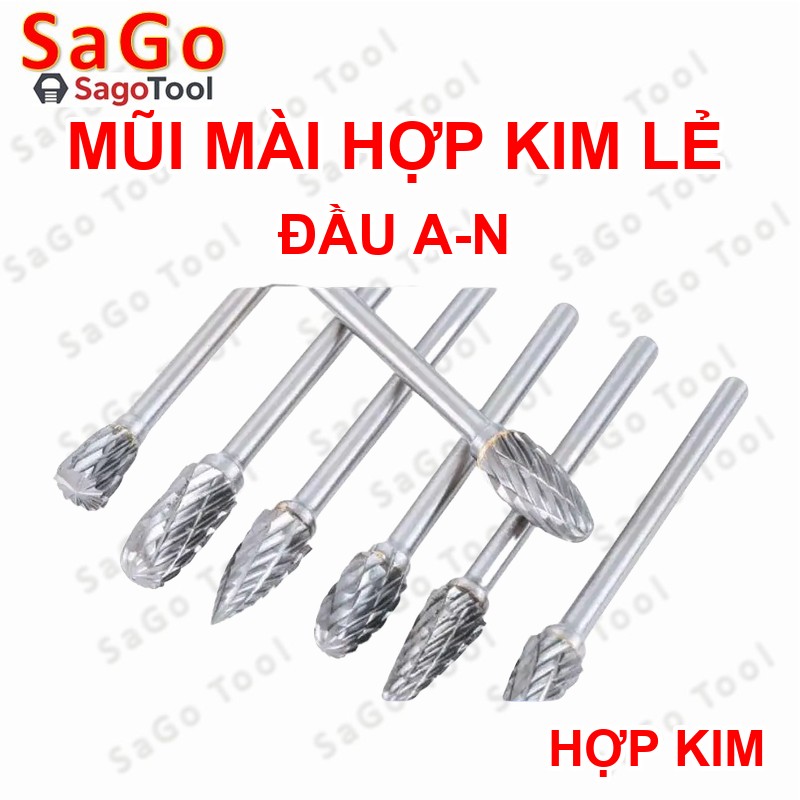 Mũi mài hợp kim lẻ nhiều đầu – mài kim loại, gỗ, đá, inox – dùng máy mini 3mm - Ảnh 14