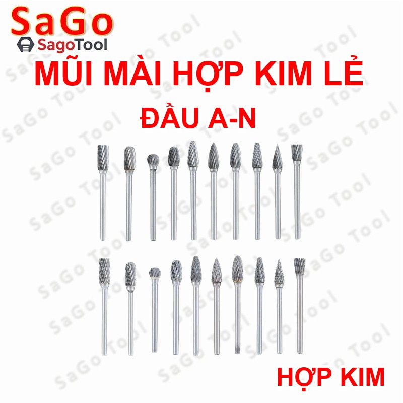 Mũi mài hợp kim lẻ nhiều đầu – mài kim loại, gỗ, đá, inox – dùng máy mini 3mm - Ảnh 15