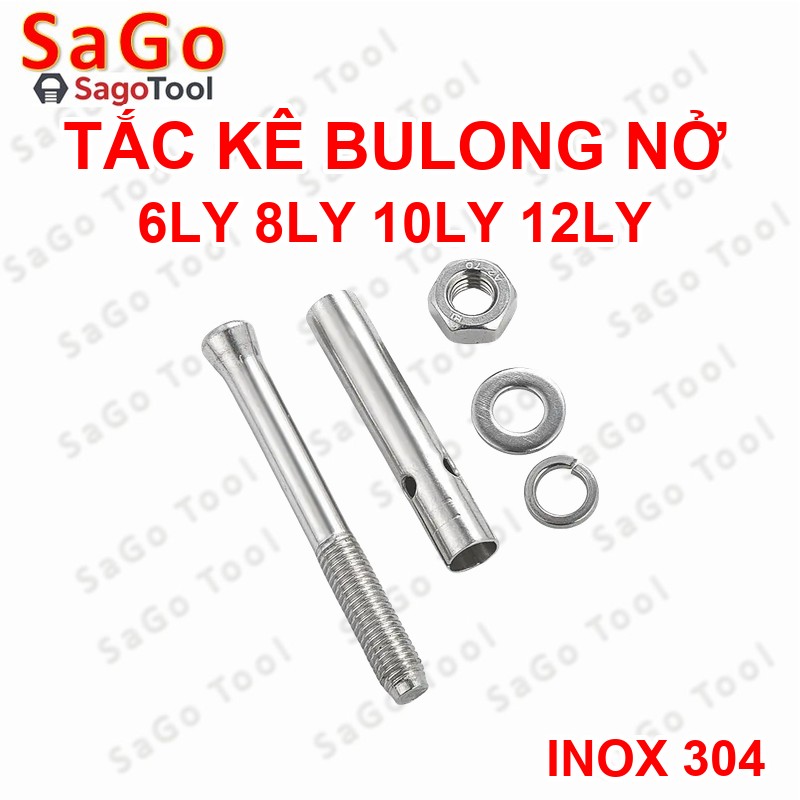Tắc kê inox, bu lông nở inox 304 đủ size hàng loại 1 - Ảnh 2