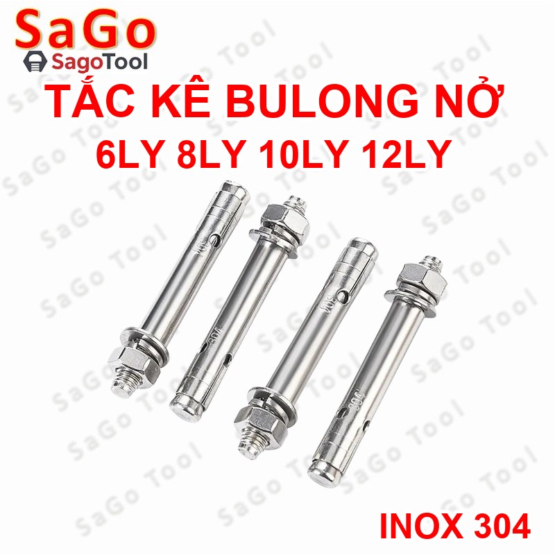 Tắc kê inox, bu lông nở inox 304 đủ size hàng loại 1 - Ảnh 3
