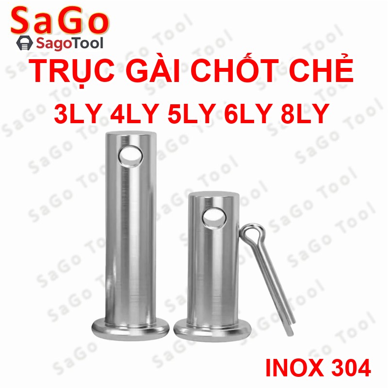 Trục gài chốt chẻ, chốt định vị bắt chốt chẻ size 3ly 4ly 5ly 6ly 8ly - Ảnh 12