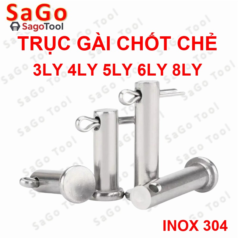 Trục gài chốt chẻ, chốt định vị bắt chốt chẻ size 3ly 4ly 5ly 6ly 8ly - Ảnh 13