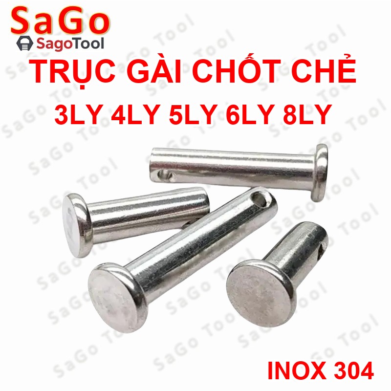 Trục gài chốt chẻ, chốt định vị bắt chốt chẻ size 3ly 4ly 5ly 6ly 8ly - Ảnh 14