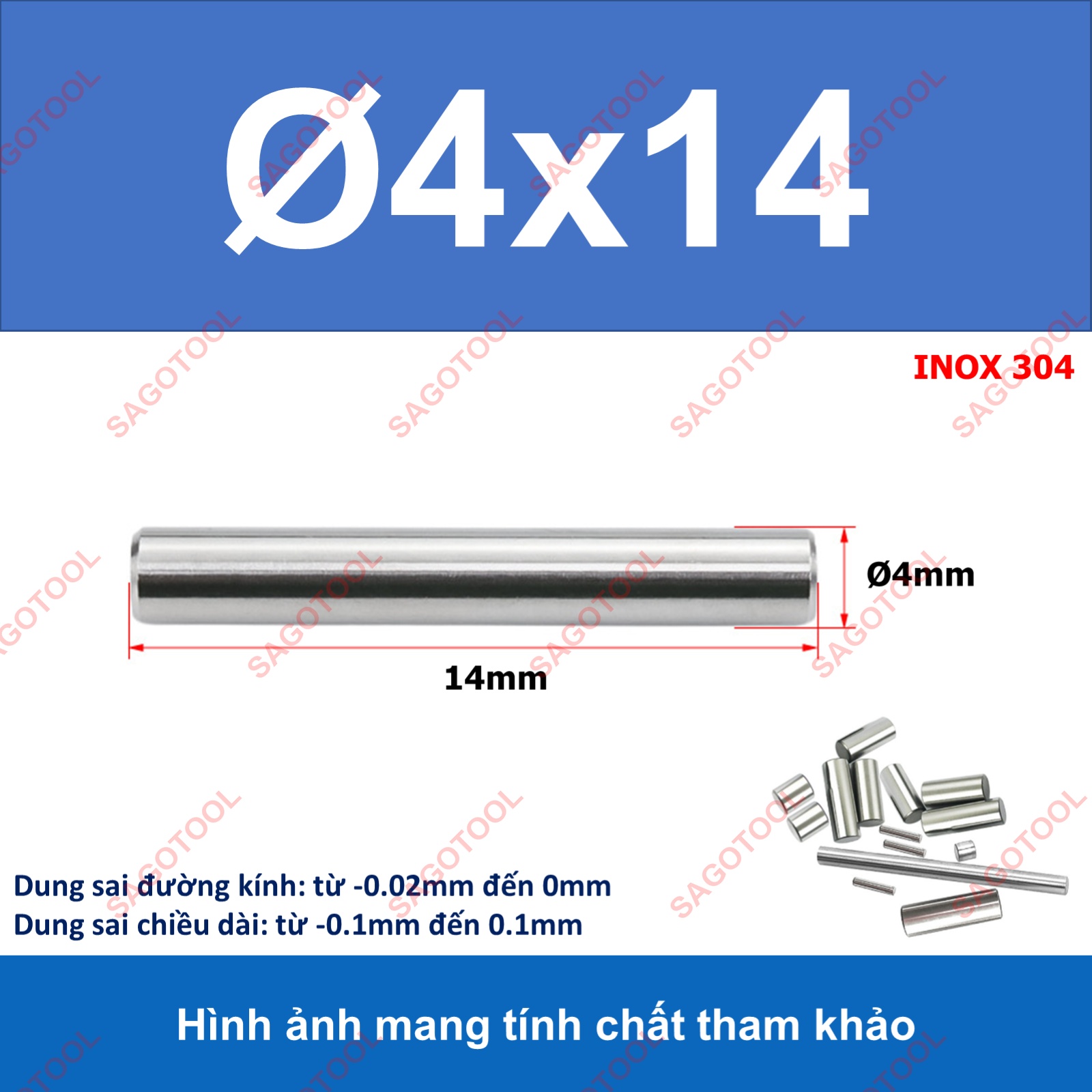 Chốt định vị Inox 304 size 4mm đủ chiều dài - Ảnh 10
