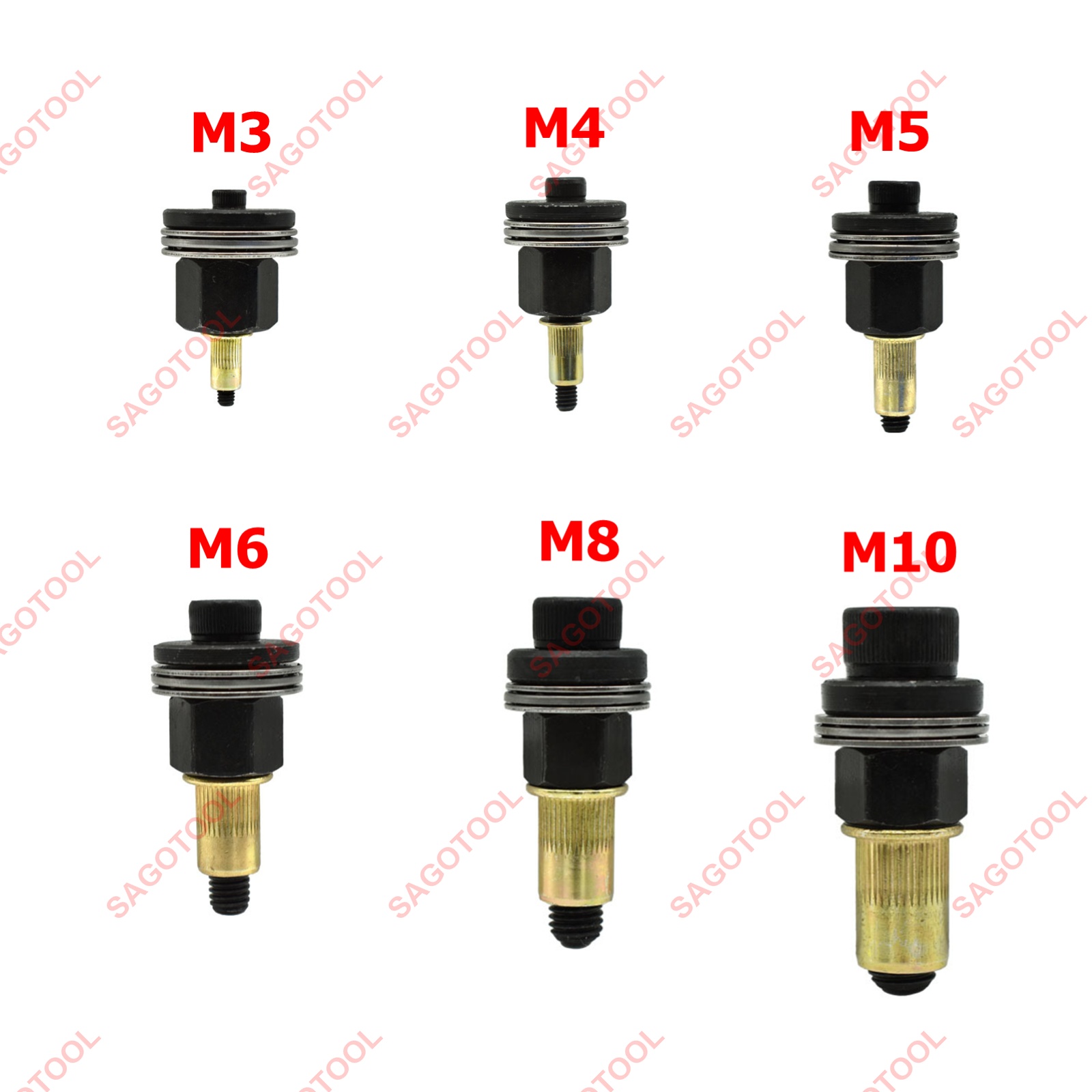 Đầu Rút Ốc Tán ECU M3–M10 – Gắn Máy Khoan Hoặc Dùng Tay Tiện Lợi - Ảnh 4
