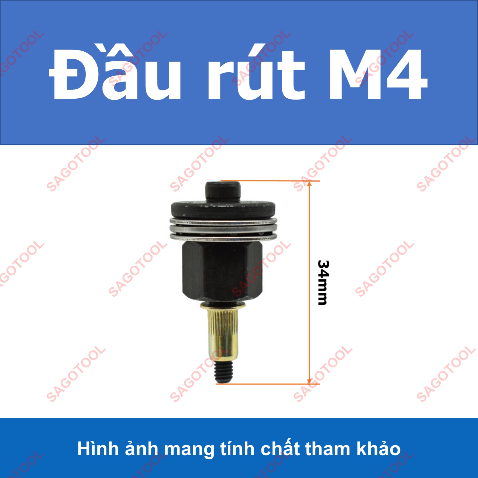 Đầu Rút Ốc Tán ECU M3–M10 – Gắn Máy Khoan Hoặc Dùng Tay Tiện Lợi - Ảnh 9