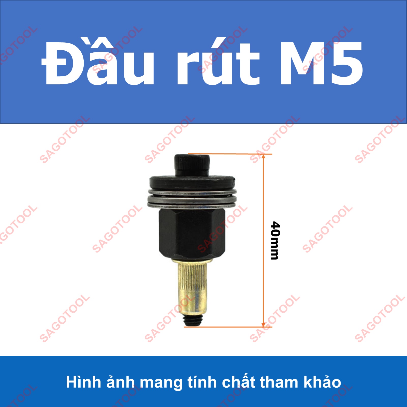 Đầu Rút Ốc Tán ECU M3–M10 – Gắn Máy Khoan Hoặc Dùng Tay Tiện Lợi - Ảnh 10