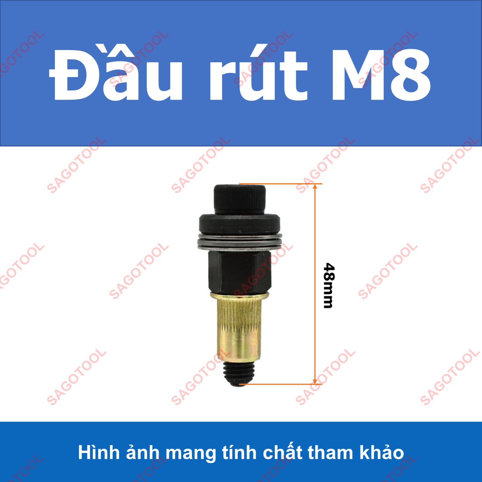 Đầu Rút Ốc Tán ECU M3–M10 – Gắn Máy Khoan Hoặc Dùng Tay Tiện Lợi - Ảnh 12