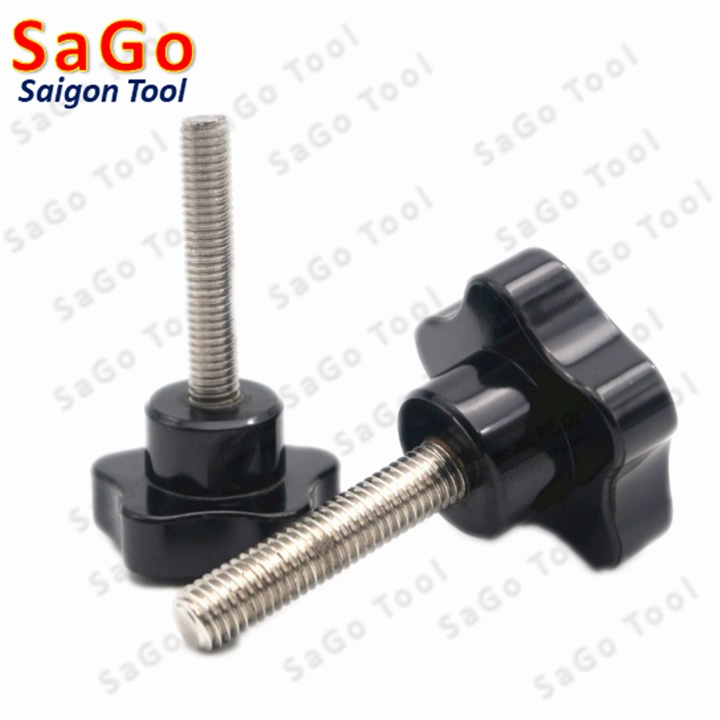 Núm vặn tay hoa mai ren ngoài Inox 304 loại dày - Ảnh 4