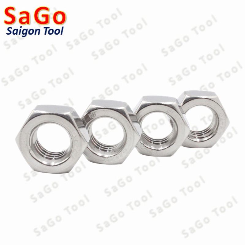 Đai Ốc, Tán Dẹp, Tán Ecu Inox 304 Dùng Cho Bulong M3, M4, M5, M6, M8, M10, M12 Loại Tốt 10con - Ảnh 7