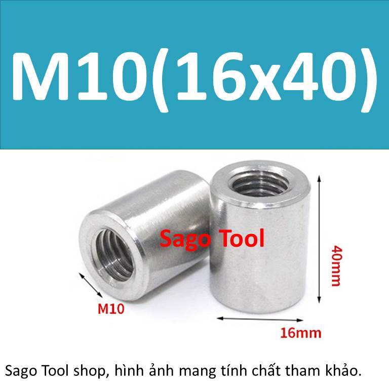 Ống nối ty ren inox - Nối ren INOX 304 M3 M4 M5 M6 M8 M10 loại tốt - Ảnh 10