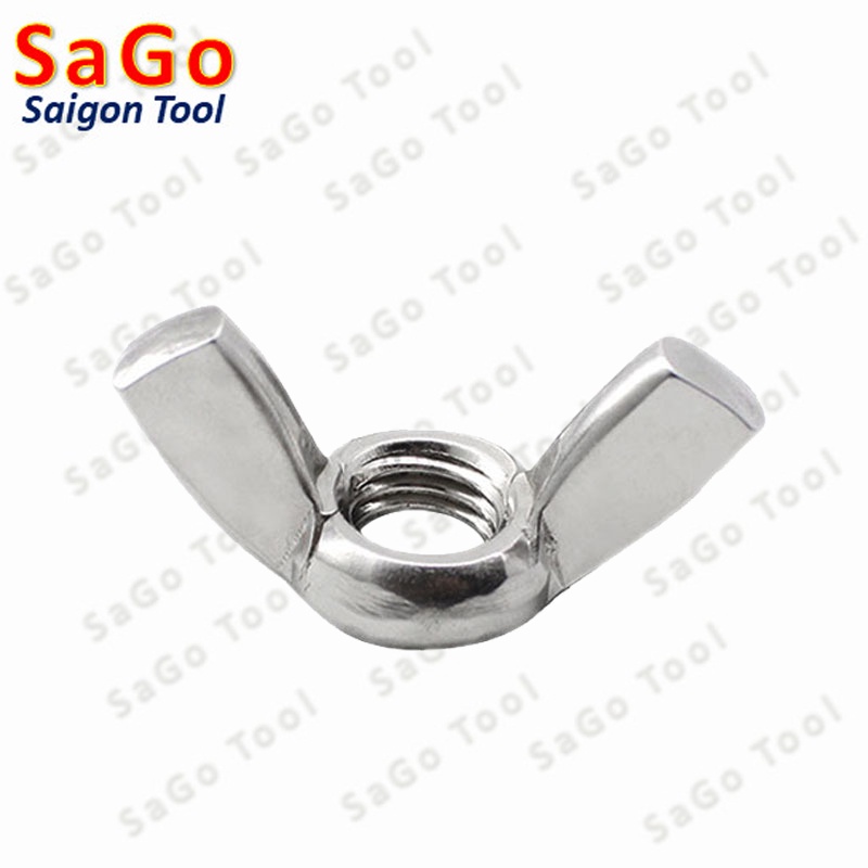 Đai ốc cánh bướm vặn tay INOX 304 - Tán chuồn size M3 M4 M5 M6 M8 M10 - Ảnh 6