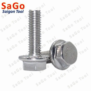 Bulong liền long đền INOX 304 - Ốc inox chống tháo M5 M6 M8 - Ảnh 2