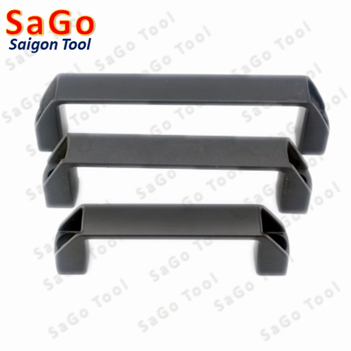 Tay nắm cửa nhựa đen, tay cầm nhựa L90 L120 L150 L180 - Ảnh 4