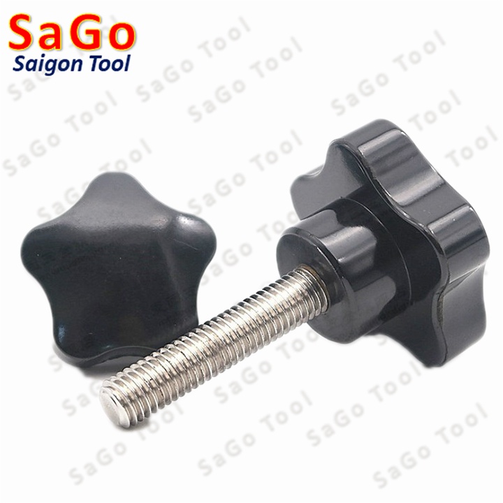 Núm vặn tay hoa mai ren ngoài Inox 304 loại dày - Ảnh 3