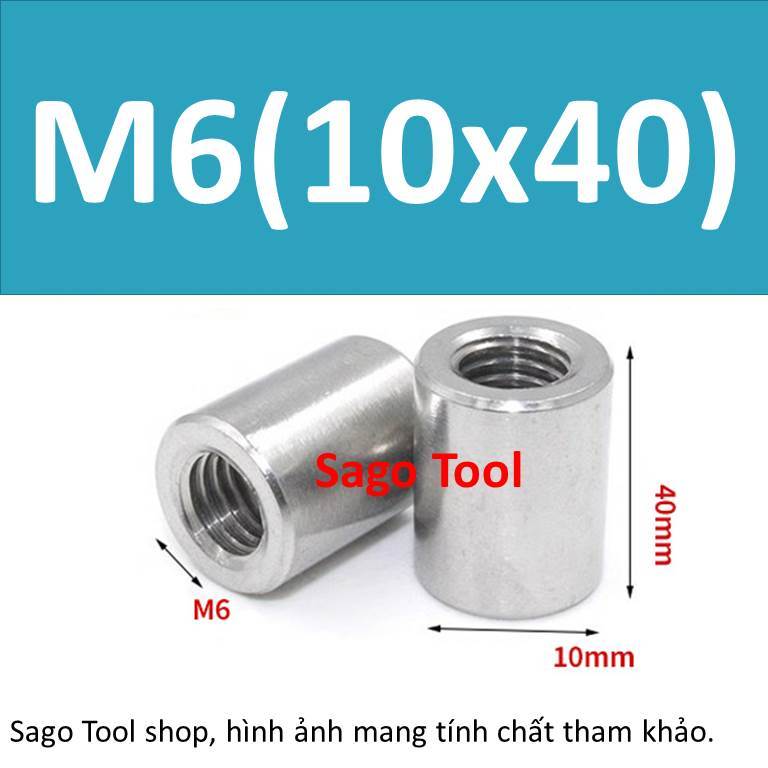 Ống nối ty ren inox - Nối ren INOX 304 M3 M4 M5 M6 M8 M10 loại tốt - Ảnh 11
