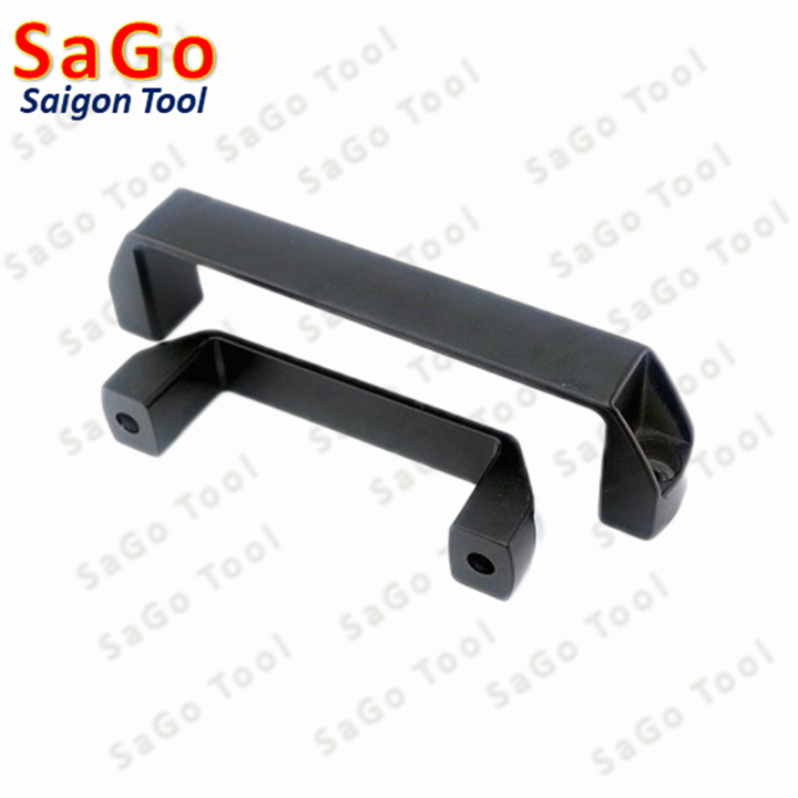 Tay nắm cửa nhựa đen, tay cầm nhựa L90 L120 L150 L180 - Ảnh 5
