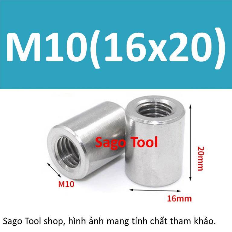 Ống nối ty ren inox - Nối ren INOX 304 M3 M4 M5 M6 M8 M10 loại tốt - Ảnh 7
