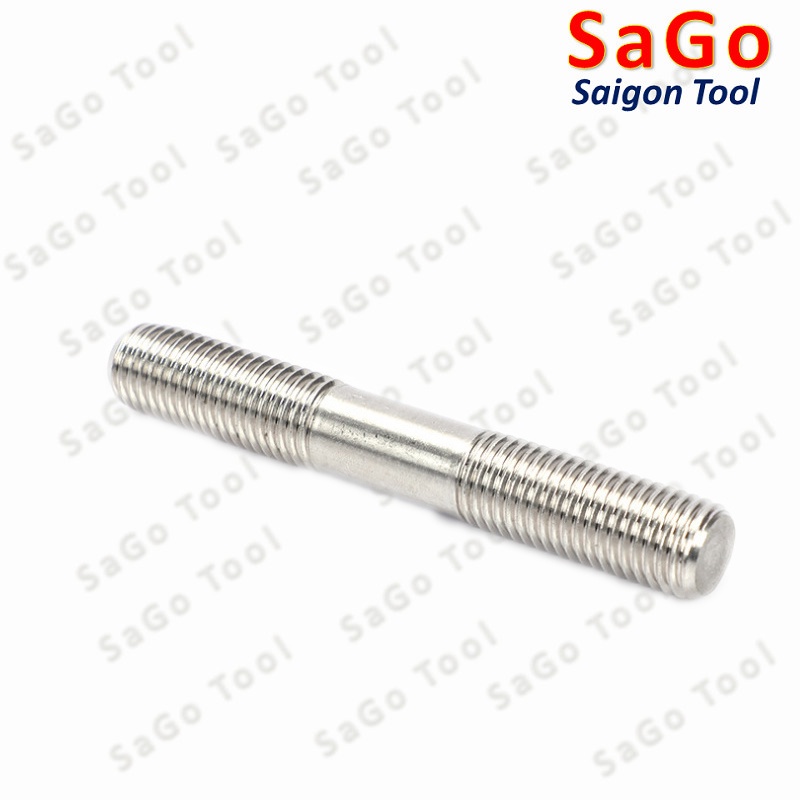 Bulong 2 đầu ren, Guzong Inox 304 M6 M8 INOX 304 - Ảnh 2