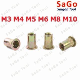 Tán ecu rút thép mạ size M3 M4 M5 M6 M8 M10
