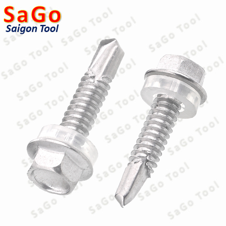 Đinh vít bắn tôn inox 410 size M5 - Ảnh 2