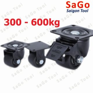Bánh xe đẩy hàng chịu tải lớn, bánh xe công nghiệp tải nặng 300kg 600kg