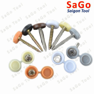 Nút nhựa bịt đầu vít gỗ tiện dụng, nút chụp đầu vít đủ màu 10 Cái