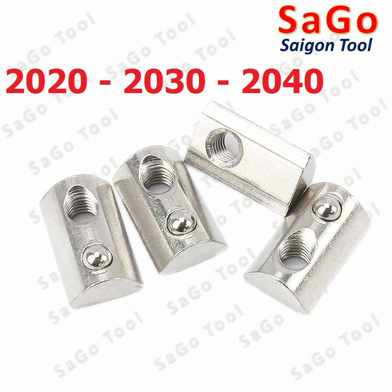 Tán chữ T bi, con trượt bi cho nhôm định hình 2020 3030 4040 (5con) - Ảnh 10