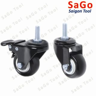 Bánh xe đẩy hàng loại nhỏ chịu tải nhẹ có ren M8 M10