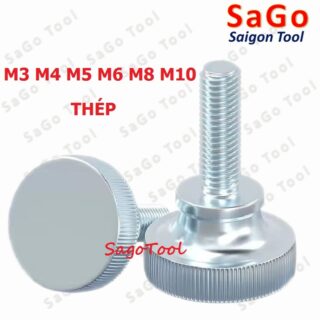 Núm vặn ren ngoài thép, bu lông vặn tay thép size M3 M4 M5 M6 M8 M10