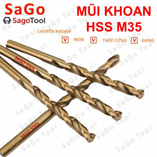 Mũi Khoan Inox M35 Cobalt HSS Phi 2 - 5mm | Dùng Cho SUS304, Thép Cứng