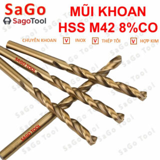 Mũi Khoan HSS M42 Cobalt Siêu Cứng | Khoan Inox 304/316 dày, Thép Cứng, Hợp Kim | Phi 2-6mm