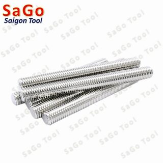 cây ty ren Inox 304 M6 M8 M10 dài 1 mét